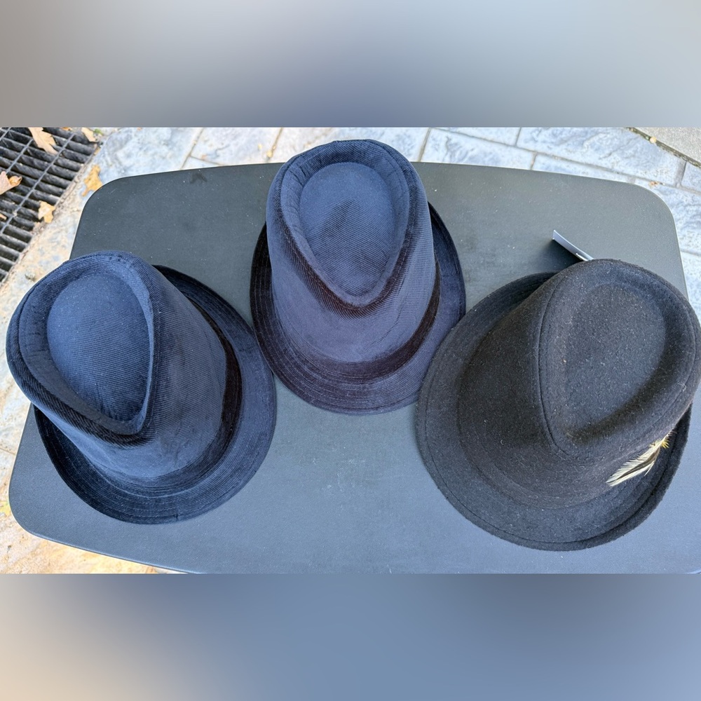 Daniel Cremieux Black and Dark Blue Hats